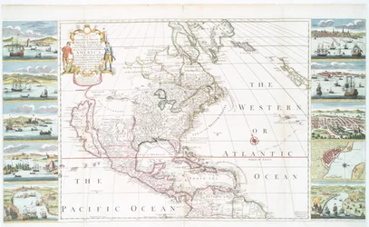 Un nuevo y correcto mapa de la parte comercial de las Indias Occidentales, 1741